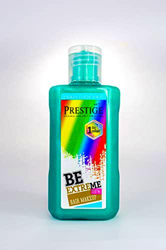 Vip's Prestige Coloración Temporal para Cabello | Tintura de Pelo Lavable | Para DIY Fiesta | Crazy Look Hair | Hair Make Up Color 13 Verde Esmeralda | 100 ML