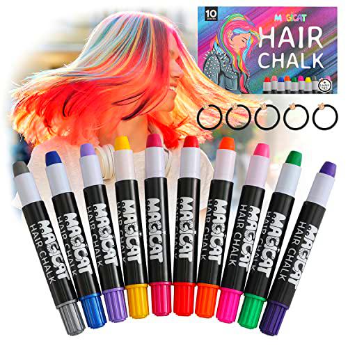 Set de tizas para el pelo niña Magicat I 10 tizas para colorear el pelo