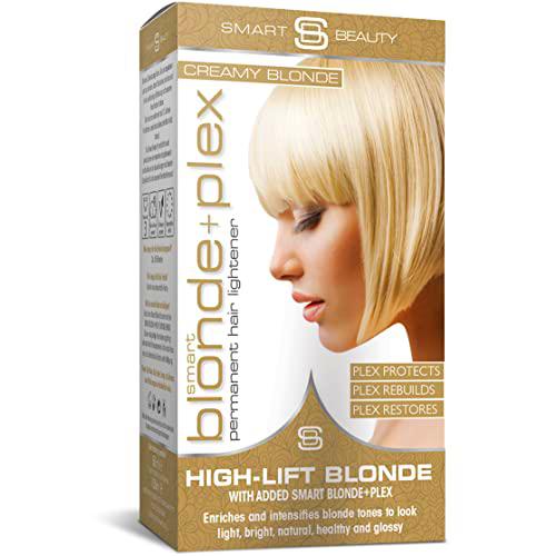 Smart Belleza en Crema Tinte Permanente de Cabello Rubio Contiene Smart Plex Que Protector Y Fortalece Pelo Durante Cabello Colorante Aclara Y Tonos Natural O Pelo Teñido