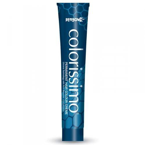 Renbow Colorissimo 100ml Medio Violeta Rojo Marrón 4.62 Crema de color permanente para el cabello con cera de abeja pura