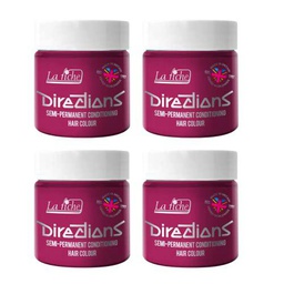 4 x La Riche Directions Semi-Permanent Hair Color Bote de 100 ml (Cerise)