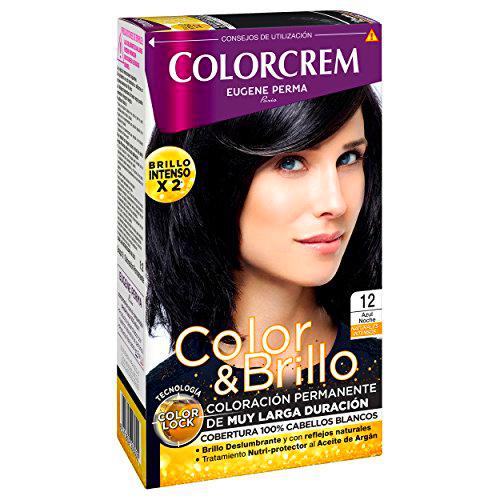Colorcrem Color &amp; Brillo Tinte permanente mujer - Tono 12 Azul Noche