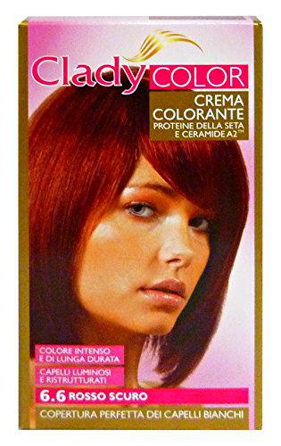 Clady Color Crema Colorante Cabello, Coloración Permanente de Oxidación
