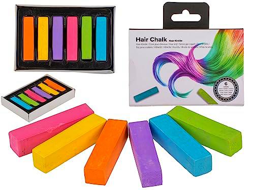 Selldorado® - Tiza para el cabello (12 unidades), color temporal para el cabello en 12 colores