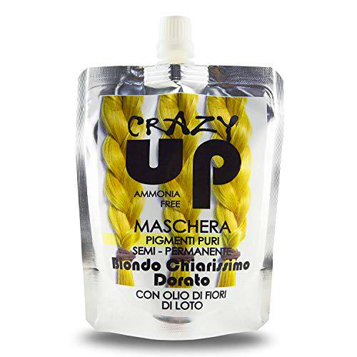 Crazy Up Mascarilla Colorante Sin Amoniaco Semipermanente para el cabello