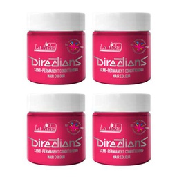 4 x La Riche Directions Semi-Permanent Hair Color Bote de 100 ml (Flamingo Pink)