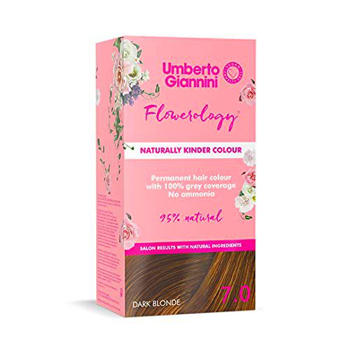 Umberto Giannini Flowerology Naturally Kinder Vegan Colour Medium Brown 5.0 Cruelty Free Marrón coloración del cabello