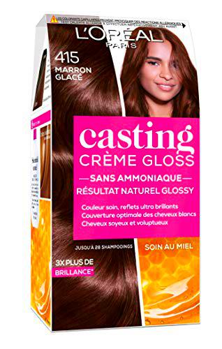 L'Oréal Paris Casting Crème Gloss Coloration Ton Sur Ton Sans Ammoniaque 4.15 Marron Glacé