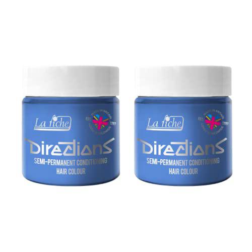 2 x La Riche Directions Semi-Permanent Hair Color Bote de 100 ml (Silver)