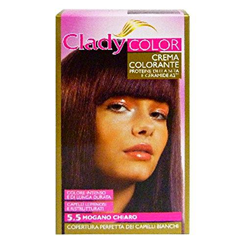 Clady Color Crema Colorante Cabello, Coloración Permanente de Oxidación