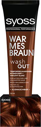 syoss Professional Performance Wash Out color: marrón cálido contenido: 150 ml temporales Color del pelo - Grammy y le brillo dura hasta 8 pelo lavados.