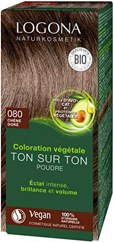 Logona Colorante vegetal castaño dorado 080 100gr. 1 Unidad 100 g