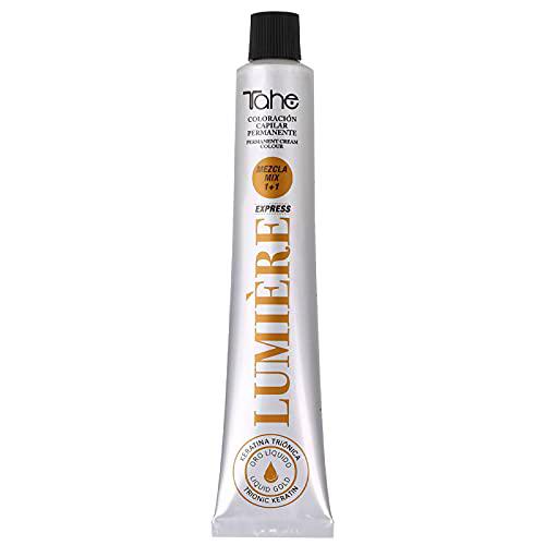 Tahe Lumière Express Tinte de Cabello Coloración de Cabello Permanente 100 ml (Nº 600.17 (DEEP BROWN) Rubio Oscuro Profundo Ceniza Violeta)