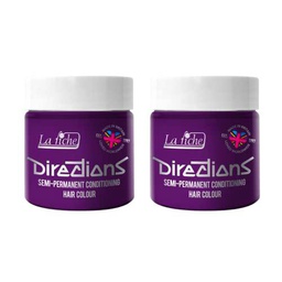 2 x La Riche Directions Semi-Permanent Hair Color Bote de 100 ml (Plum)