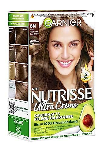 Crema de coloración Nutrisse Nude de Garnier, rubio oscuro 6N