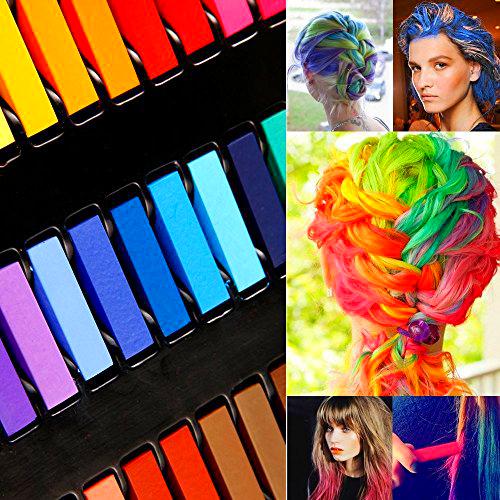 e-Fast ® 12 Color DIY las tizas temporal pelo Color tinte de pelo pastel Set no tóxico