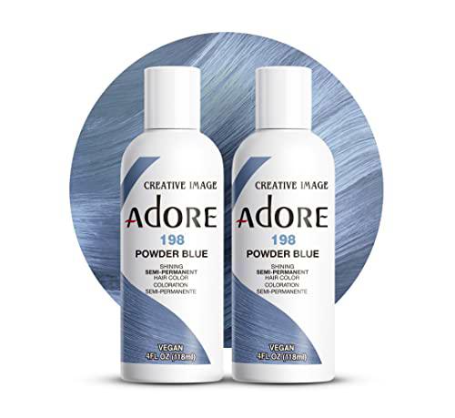 Adore Shining Semi Permanente Cabello Color Polvo Azul (198), 118ml